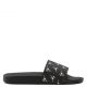 BRETT SIGNATURE Black calfskin leather sandal