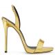 SOPHIE Gold mirrored leather sandal