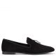 SHARK These black suede loafers