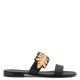 LEAF Black calfskin sandal