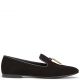 LUCIA Black suede loafers
